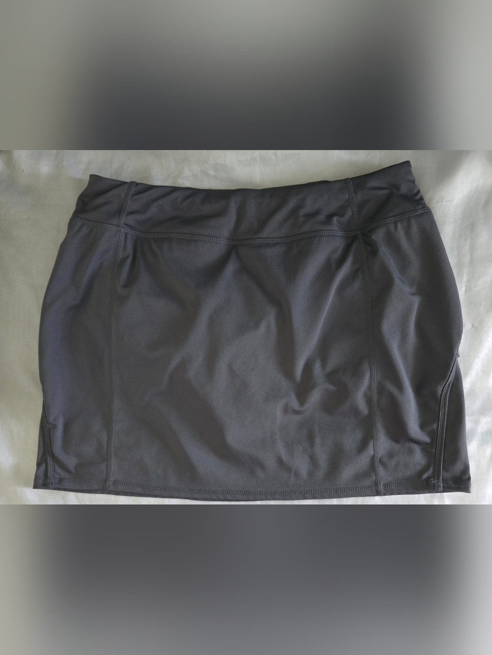 Womens Tangerine Activewear Skort Sz Medium Dark Gray Euc